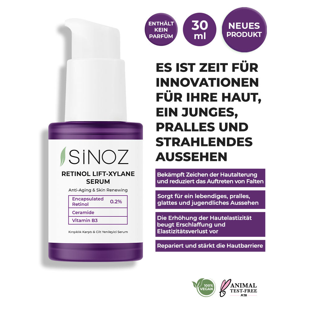 Sinoz Retinol Lift-Xylane Anti-Wrinkle & Skin Renewal Serum 30 Ml