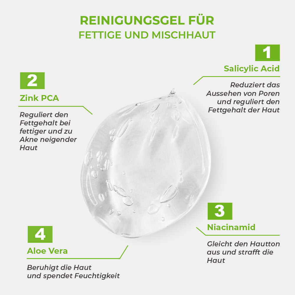 Sinoz Perfect Talg Facial Cleansing Gel für fettige und mischende Haut 400 ml