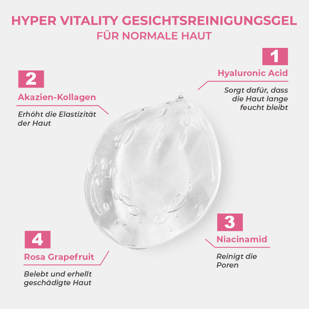 Sinoz Hyper Vitality Facial Cleansing Gel For Normal Skin 400ml – Cozy and Revitalizing