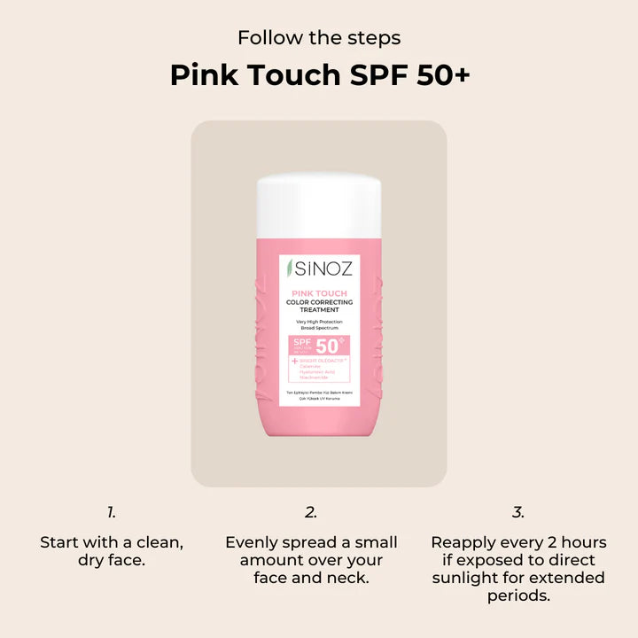 Mineralischer UV-Filter - Pink Touch Farbkorrektur-Behandlung