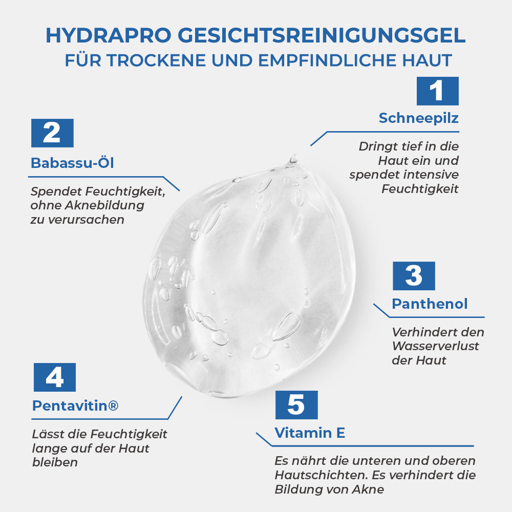 Sinoz Hydrapro Facial Cleansing Gel For Dry And Sensitive Skin 400ml – Cozy and Hydrating