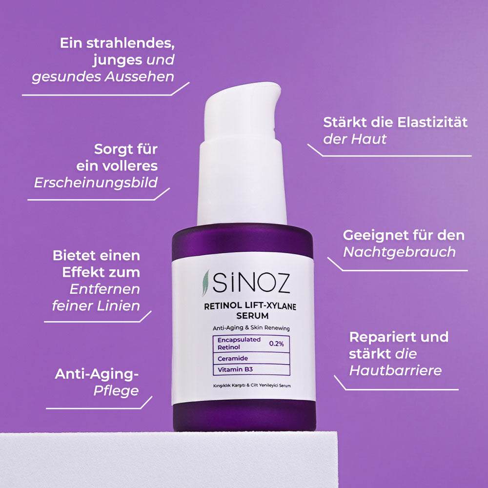 Sinoz Retinol Lift-Xylane Anti-Falten- und Hauterneuerer-Serum 30 ml.